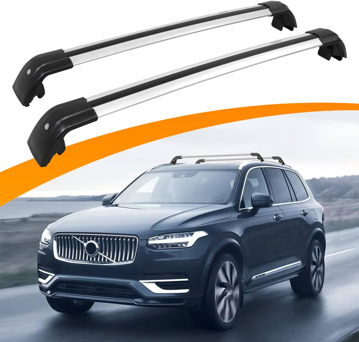 Snailfly Crossbar Fit for Volvo XC90 2015-2026 Cross Bars Luggage Roof Rack with Lock