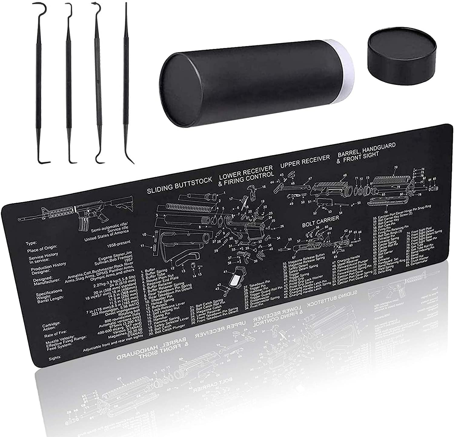 Gun Cleaning Mat Gun Mat Double Thickness Cleaning Mat Sized 12"x36