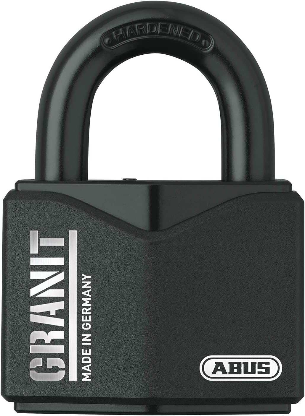 Granit Padlock 37/55 for Outdoor Use - Hardened Special Steel - Key With LED Light - Plus Disc Cylinder - Security Level 10 - Black
