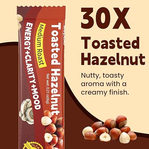 Miniatura 2 de Café de Hongos 11 en 1 Mezcla Adaptogénica de Hongos con Ashwagandha KSM-66, Melena de León, Reishi, Cola de Pavo Avellana Café Instantáneo de