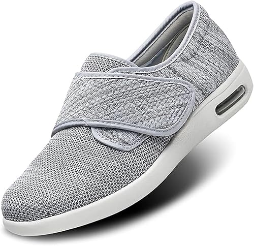 Miniatura 1 de Zapatos para diabéticos para mujer, ancho extra ancho, correa ajustable, zapatos para caminar al aire libre, zapatos deportivos para pies hinchados,