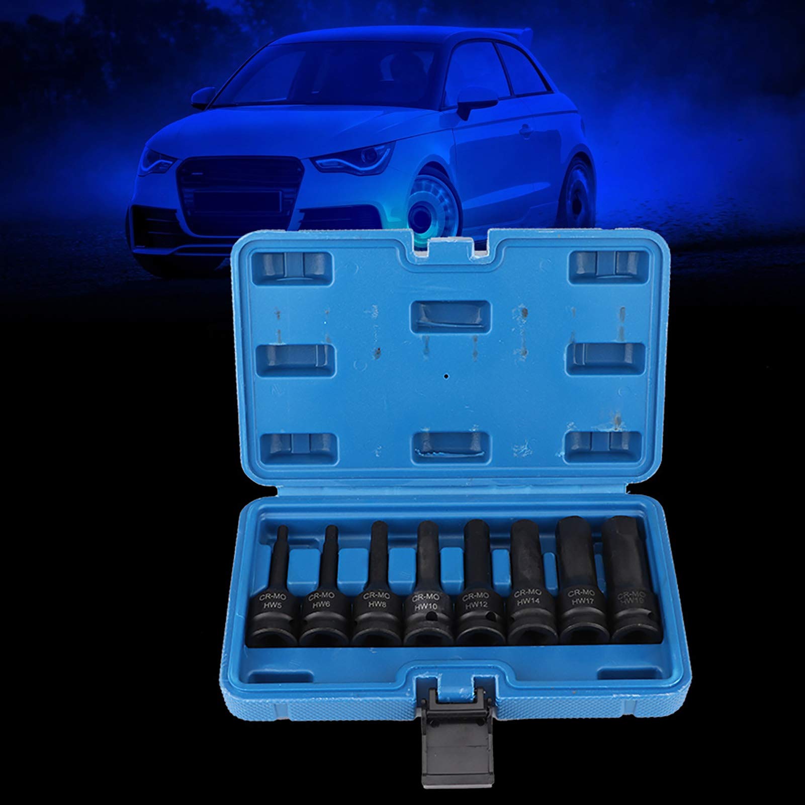 H17 Inbus Hex Bit Set 1/2 Inch Allen Hex Bit Socket, 8 Stuks 1/2 Inch Drive Air ...