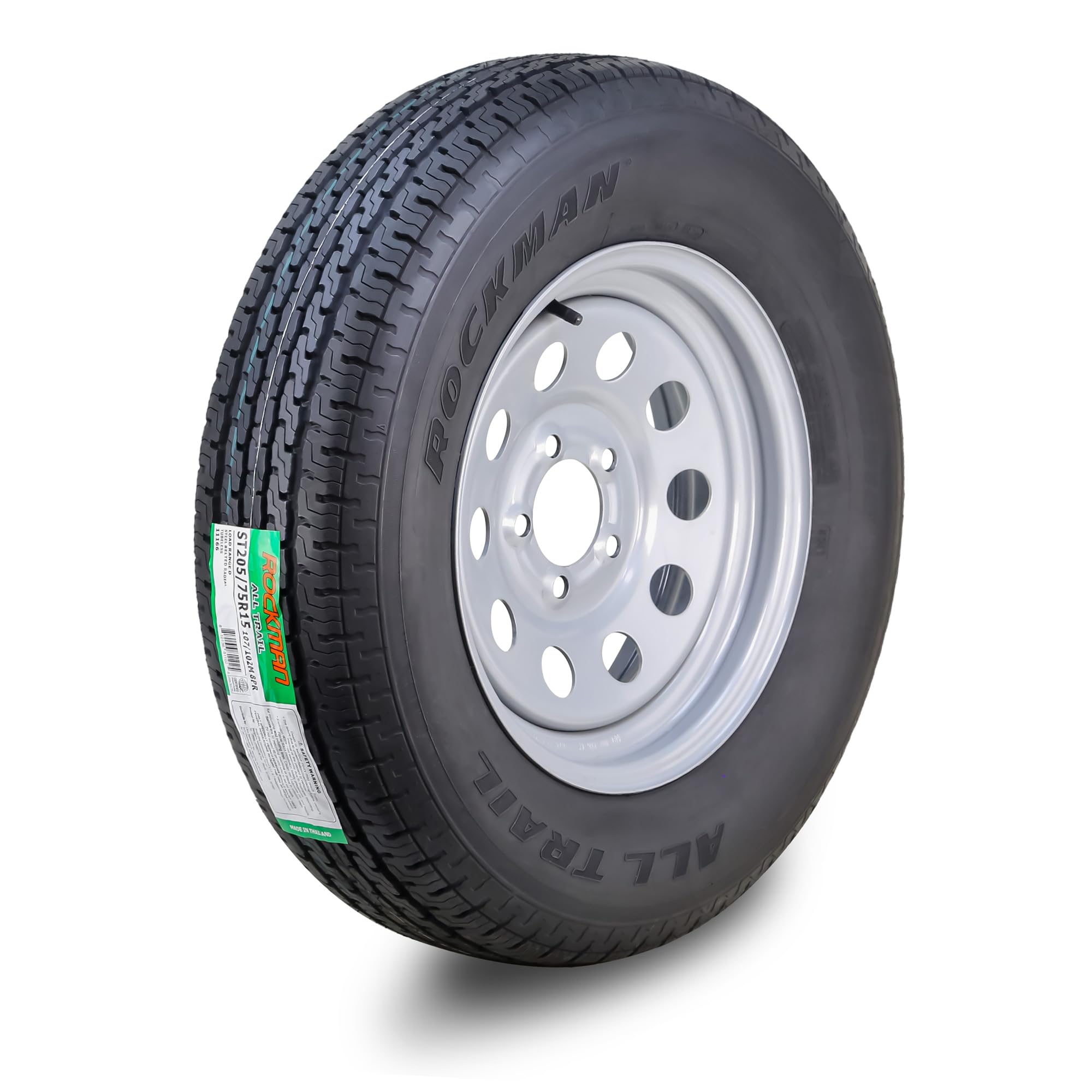 Amazon.com: ROCKMAN Trailer Tire Wheel Assembly ST205/75R15