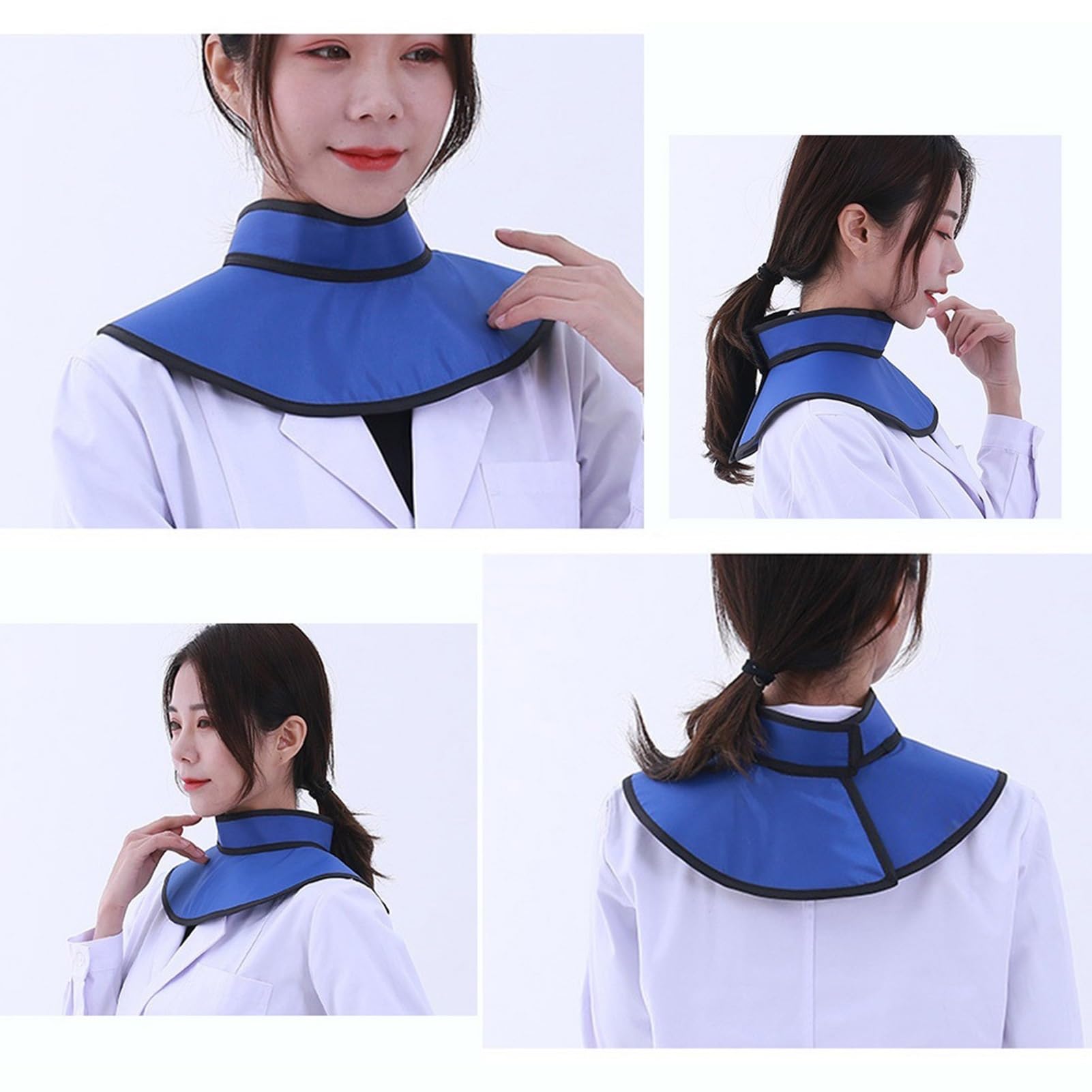Delantal de Plomo Tapa De Plomo Ajustable Collar De Protección De Tiroides, Collar De Protección De Cuello De Rayos X De Tiroides, Protección De Cabeza De Protección De Cabeza De Protección De Rayos X