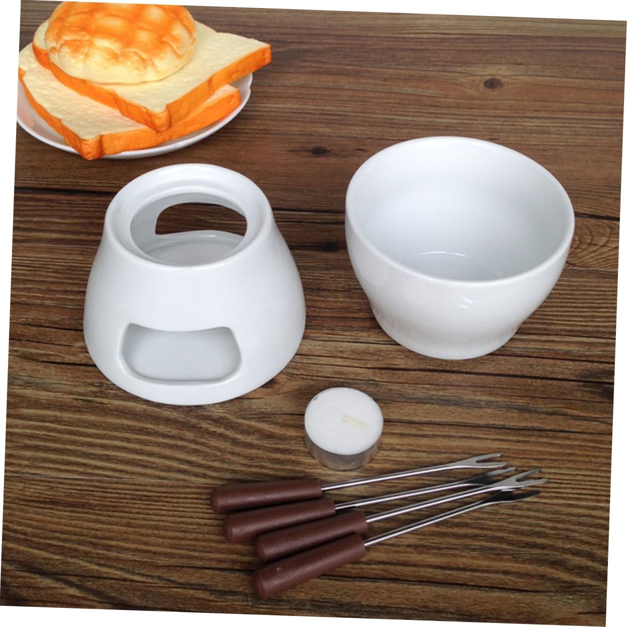 Unomor Cheese Melting Furnace Multi-functional Ceramic Melting Pot for Home Heating