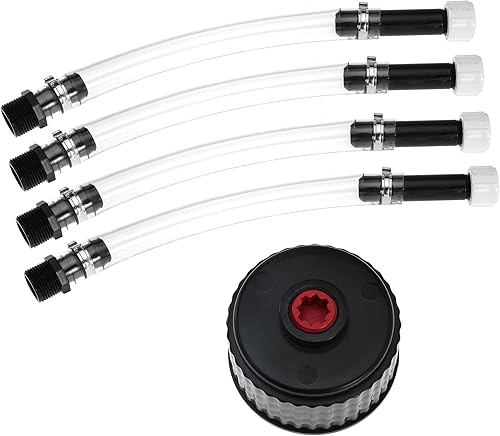 Miniatura 1 de Manguera de jarra de llenado de combustible con tapa de jarra de combustible para jarras LC2 para jarras Jegs para Scribner Tanque de combustible