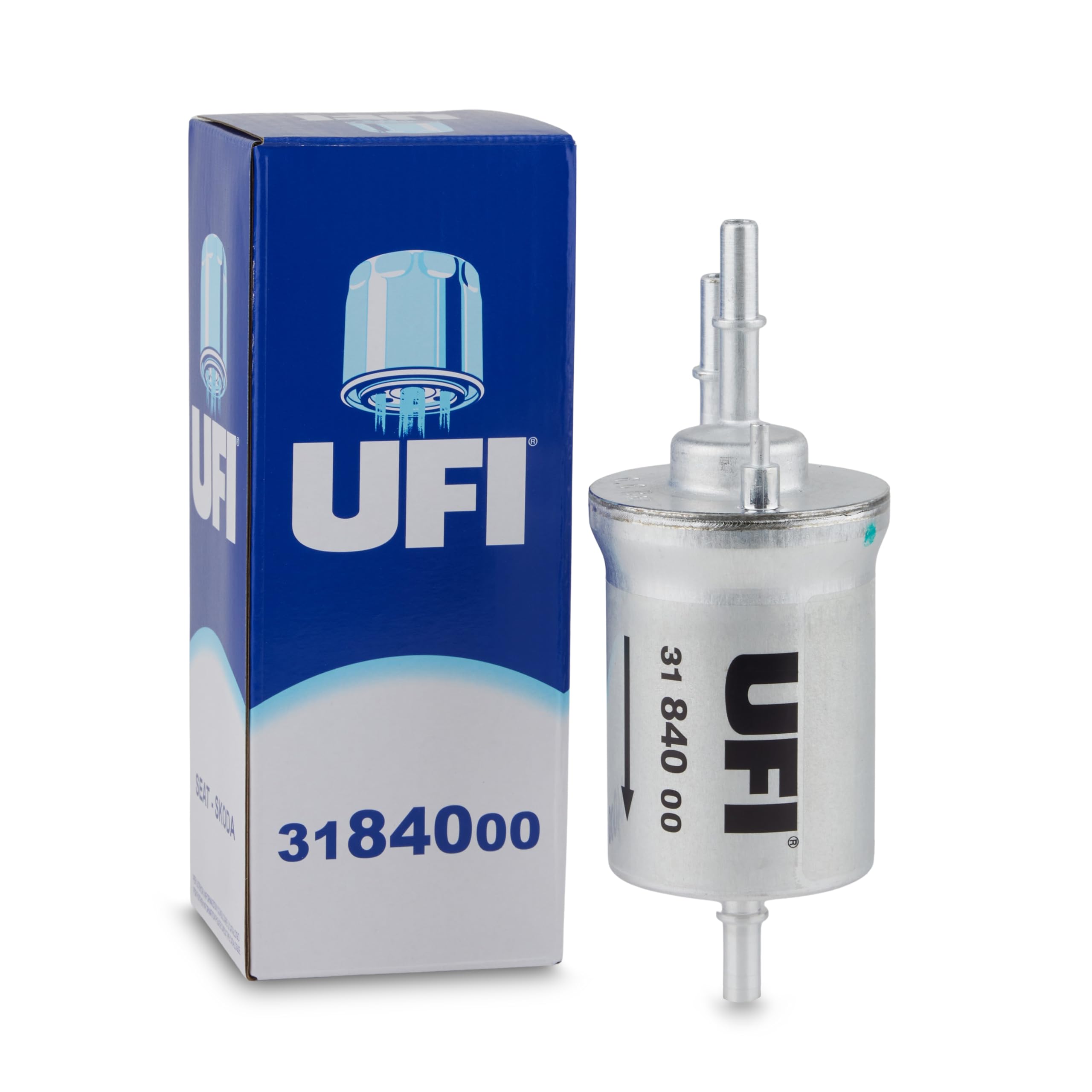 UFI Filters, Fuel Filter 31.840.00, Replacement Fuel Filter, Suitable for Cars, Applicable to Various Models Audi, SEAT, Skoda and Volkswagen