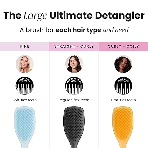 Miniatura 8 de Tangle Teezer Ultimate Detangler - Cepillo para cabello húmedo y seco, elimina nudos y reduce el quiebre, para cabello largo, grueso y rizado,