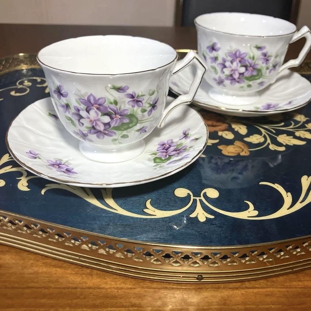 Amazon.co.jp: エインズレイ AYNSLEY すみれ スミレ カップ&ソーサー