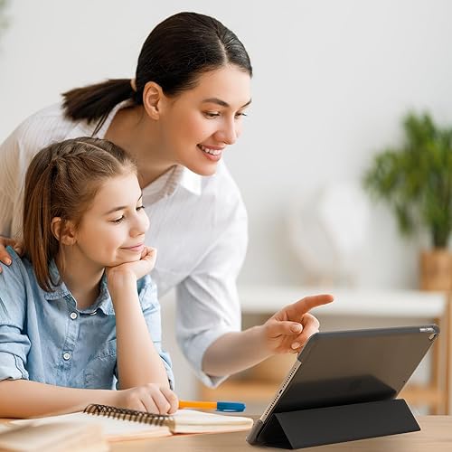 Vista 7 de SUPFINE Funda para iPad de 9ª generación de 10.2 pulgadas 2021, con protector de pantalla de cristal, funda para iPad de 8ª/7ª generación 2020/2019