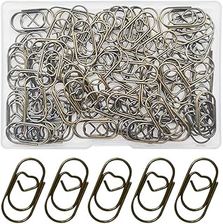 100 Pack Love Heart Shaped Paper Clips, Mini Paperclips Papers, 0.8inch Small Paper Clips for Office School Home Desk Organizers (Bronze)