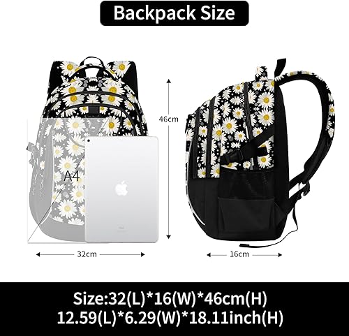Miniatura 3 de rickyh style Mochila escolar bolsa de viaje para hombres y mujeres, mochila ligera para la universidad con compartimento para laptop