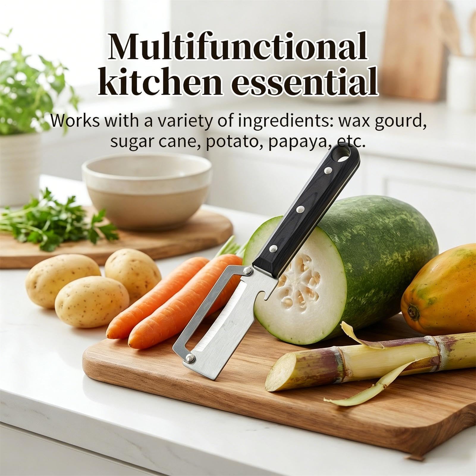 Éplucheurs Pour Cuisine Poignée Antidérapante Antirouille Épluchage
