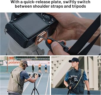 PGYTECH Camera Strap Pro, Quick Release Heavy Duty Shoulder Strap with Detachable Armpillary Strap, Professional Harness
