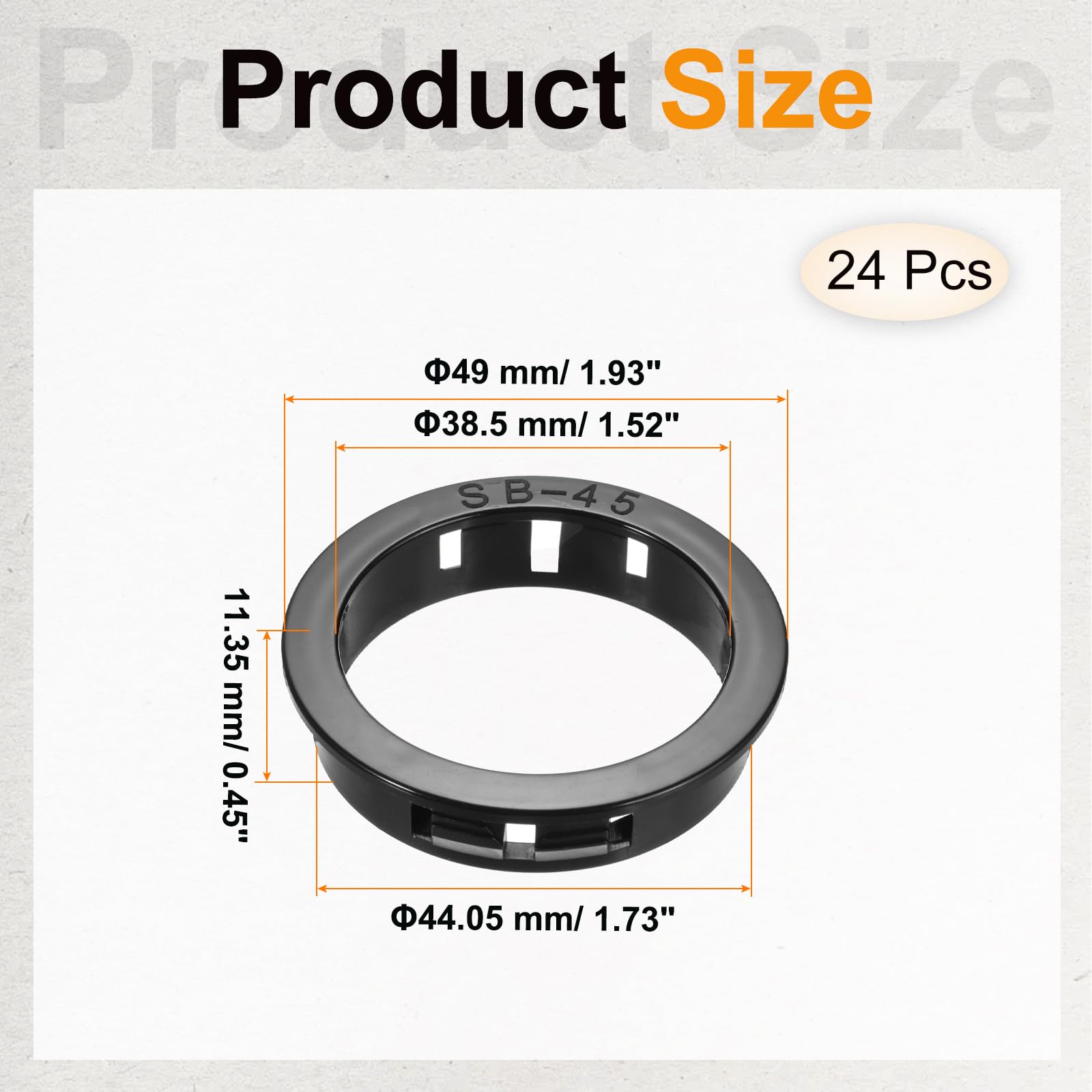 PATIKIL 24pcs Wire Grommet - Image 2