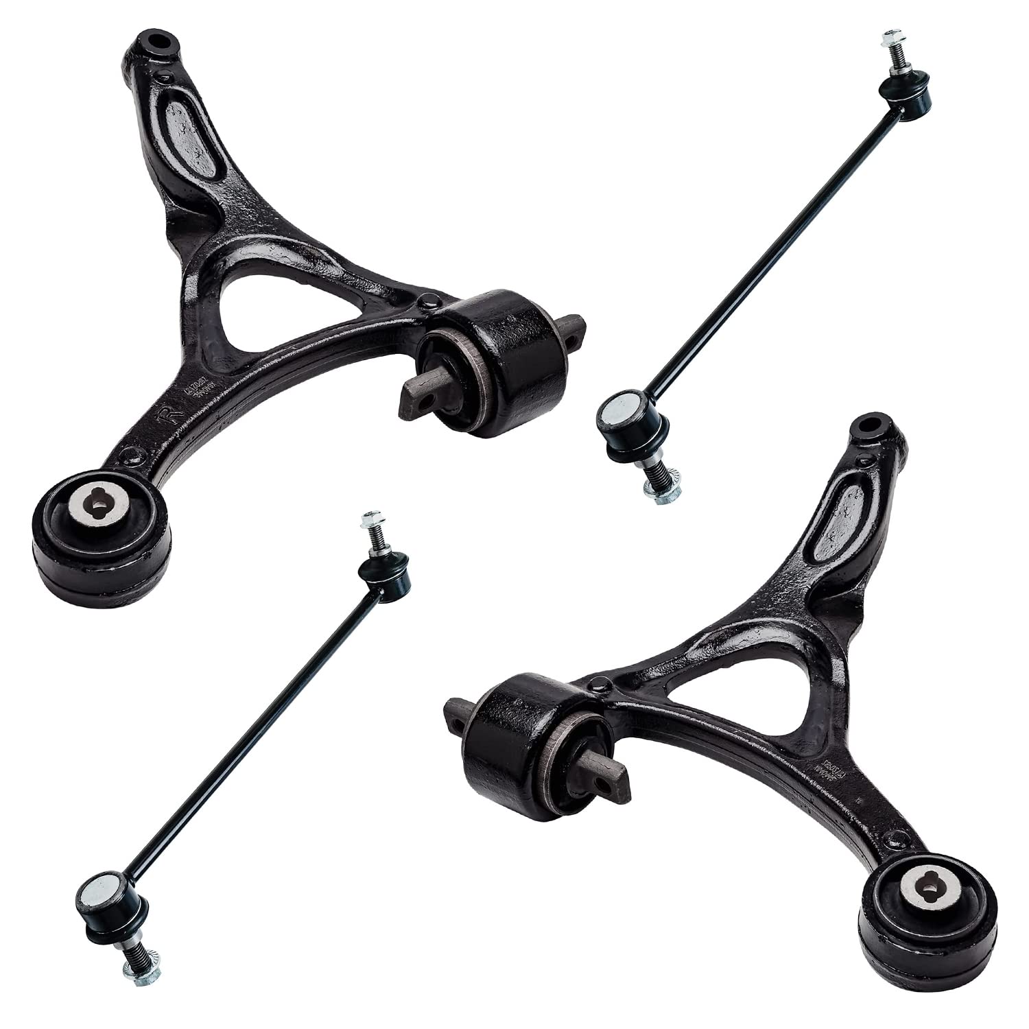 Detroit Axle - 4pc Front End Control Arms Kit for 2003-2014 Volvo XC90, 2