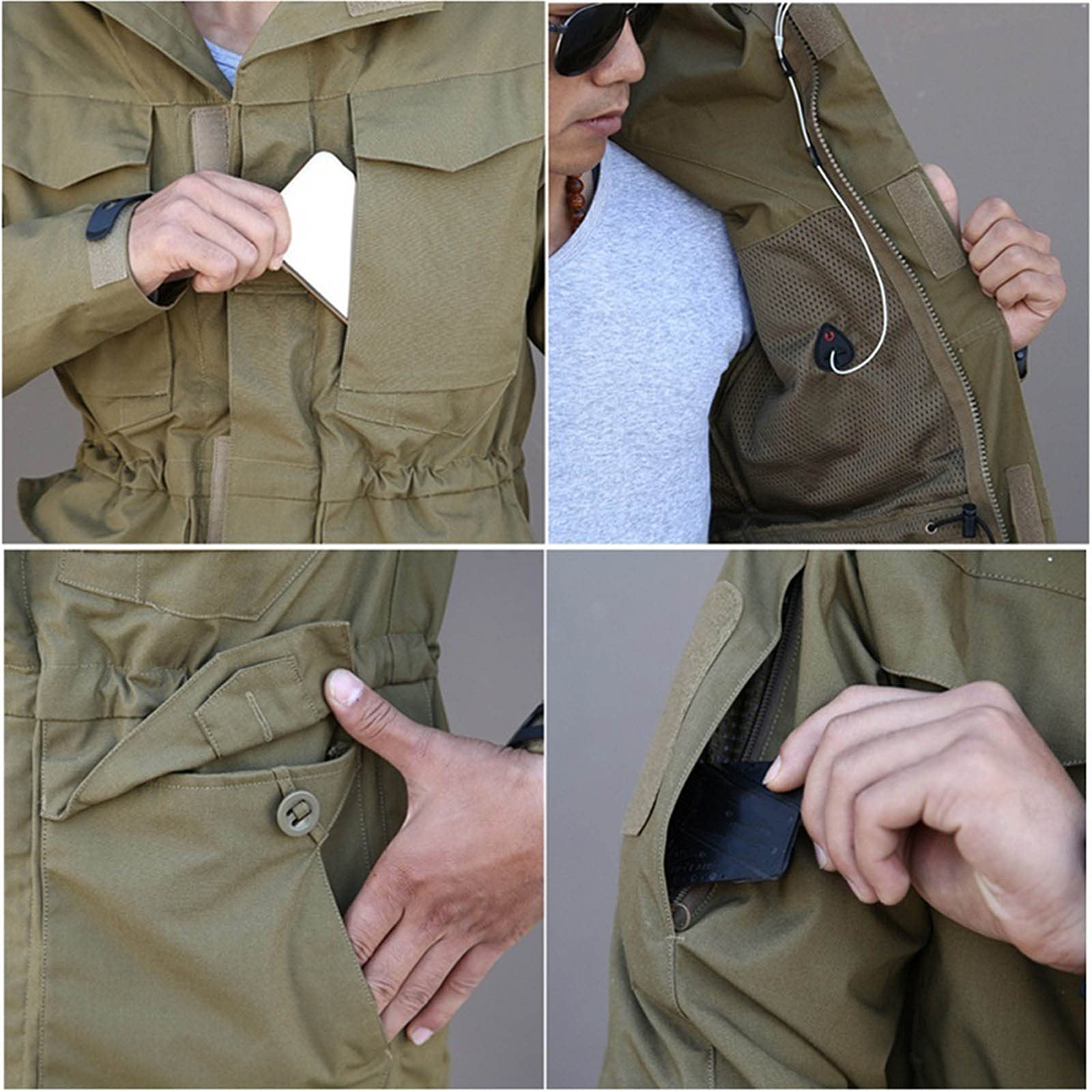 Militar Chaquetas tácticas Hombres Impermeable Windbreaker Chaqueta Masculino con Capucha Abrigo Pesca Al Aire Libre Trekking Senderismo Chaquetas