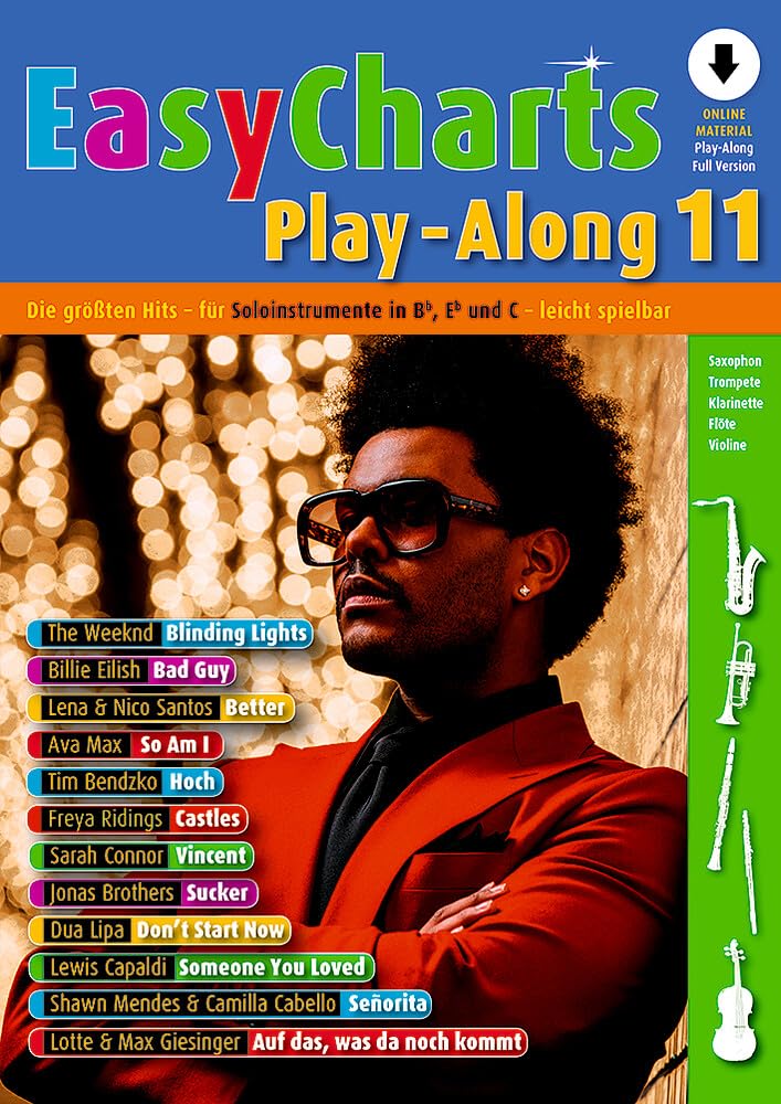 Easy Charts Play-Along: Die größten Hits spielerisch leicht gesetzt. Band 11. C/Eb/Bb-Instrument.