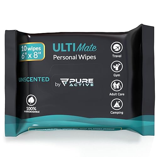 Miniatura 2 de Ultimate Shower - Toallitas de baño para cuerpo y cara, toallitas biodegradables de limpieza corporal para hombres para después del gimnasio,