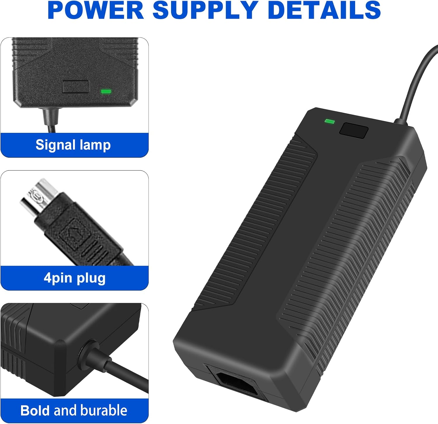 4 pin 48v Power supply/4-pin 48v 37500ma Power Supply adapterompatible with The FJ-SW2028A48003850, FJSW2028A48003850, and FJ-SW2028A48003750 Models from Fujia