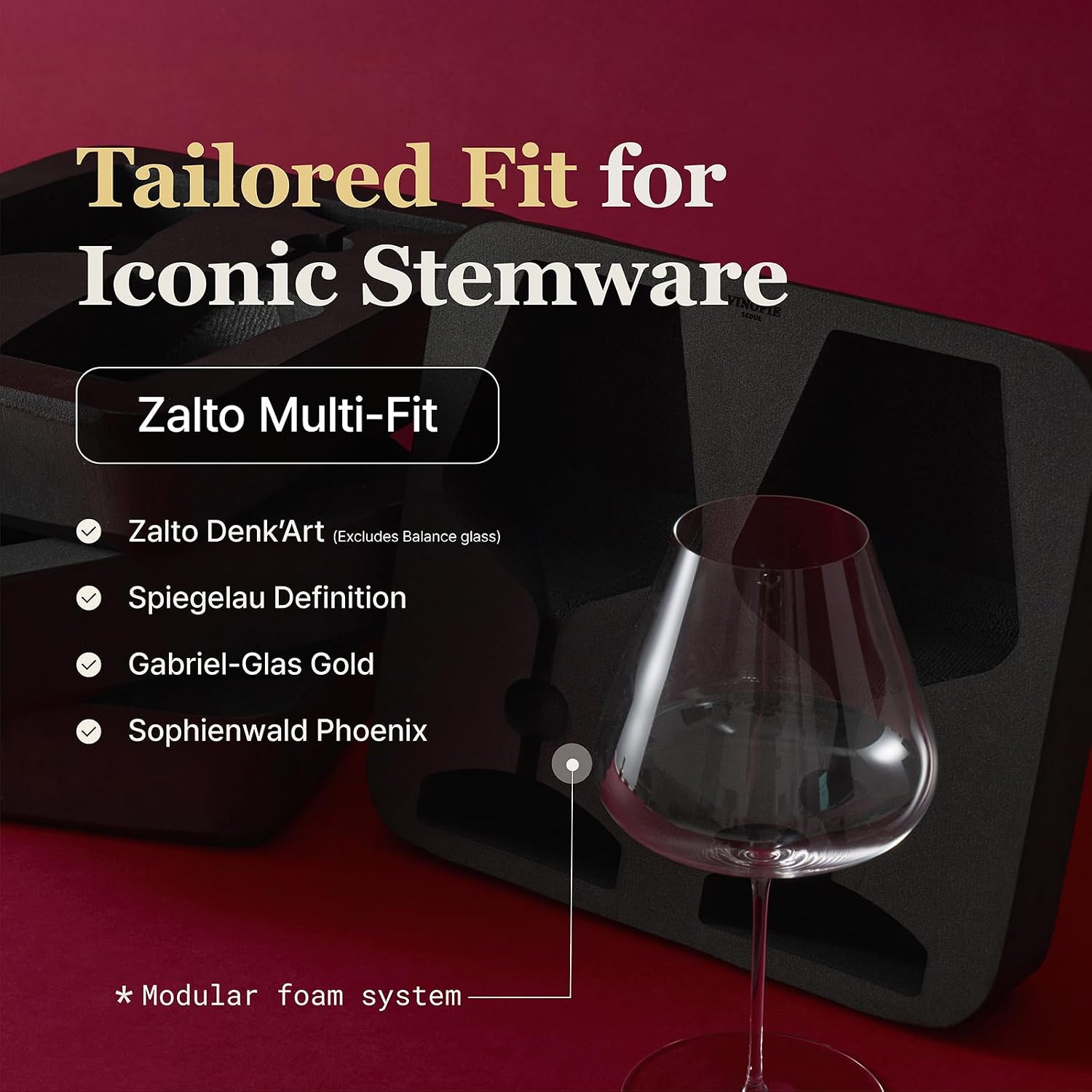 Classic Duo Essential - Wine Glass Travel Case for 2 Glasses