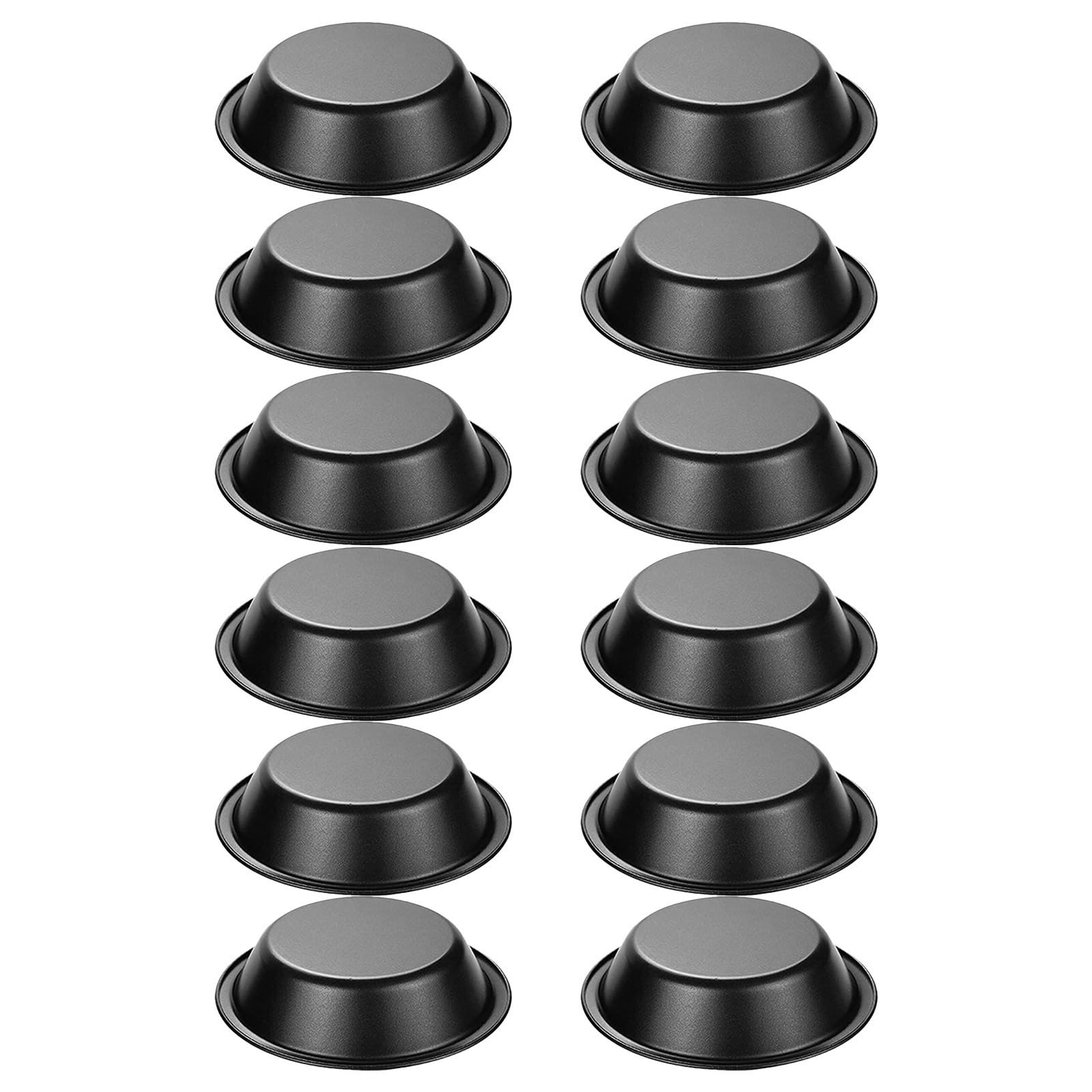 GALPADA 12 Piezas Molde Redondo Pequeño Antiadherente de 5 Pulgadas