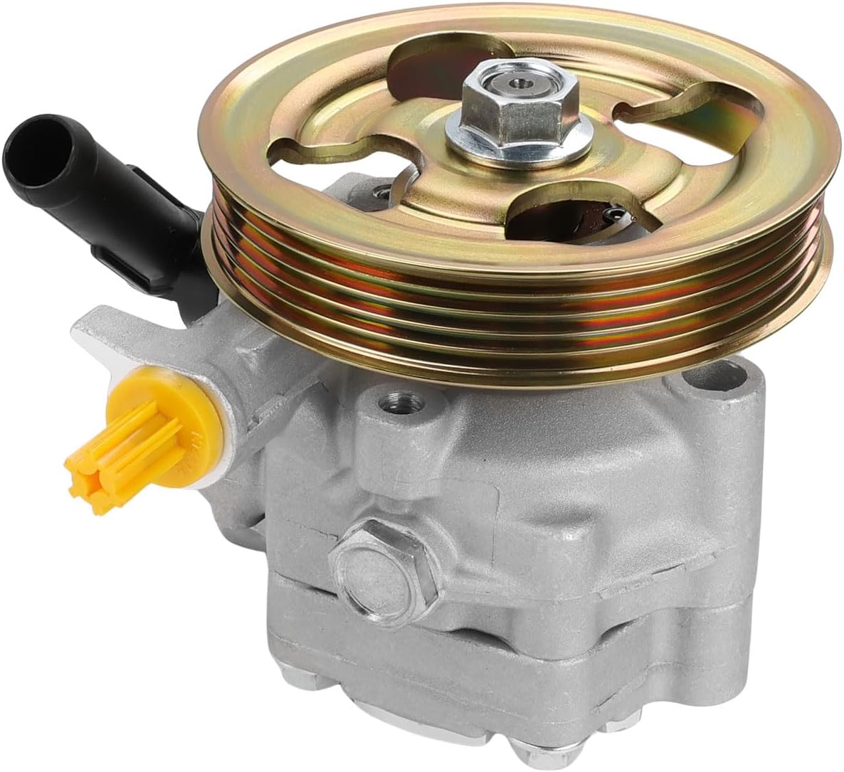 Power Steering Pump with Pulley Replacement for 34430AG03B, 34430-AG040 Compatible with 2005-2009 Subaru Legacy & Subaru Outback 2.5L H4