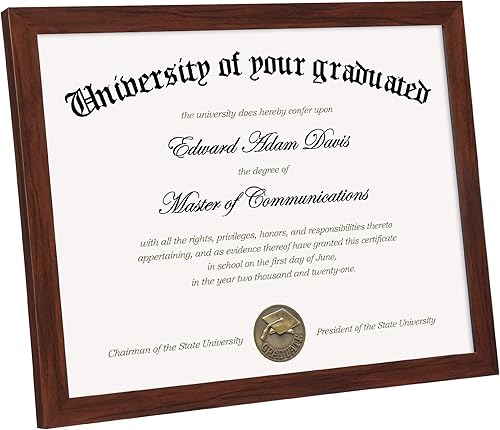 Vista 8 de upsimples Marco para certificados con vidrio de alta definición, marcos de documentos de diploma de fotos de 8.5 x 11 pulgadas para pared y mesa
