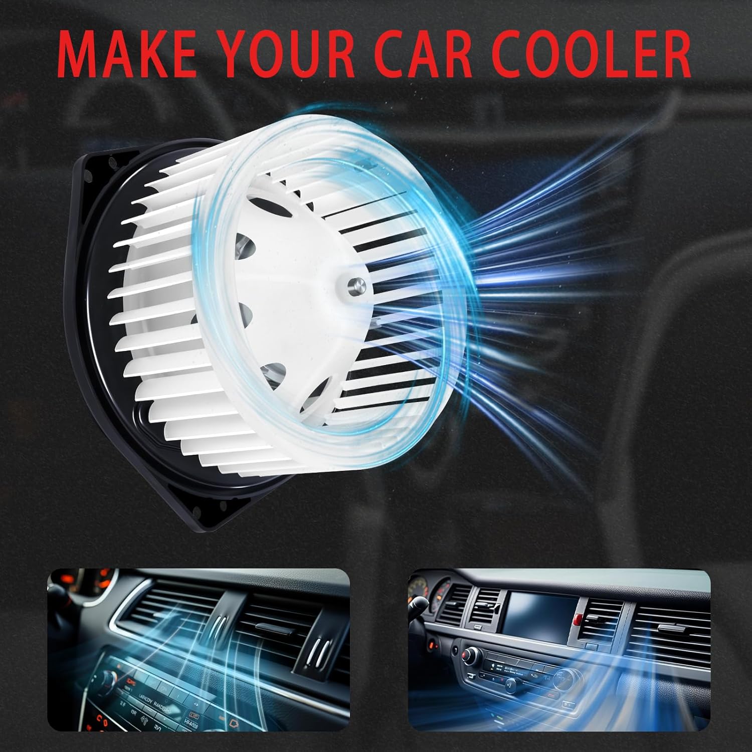 Blower Motor Front Heater AC Motor Fan Compatible with Nissan for Altima for Murano 370Z 350Z Quest 2007-2019, for FX35 M35 for Pathfinder G25 G35 G37 M45 EX35 EX37 FX45 Q45 Q50 Q60 700193