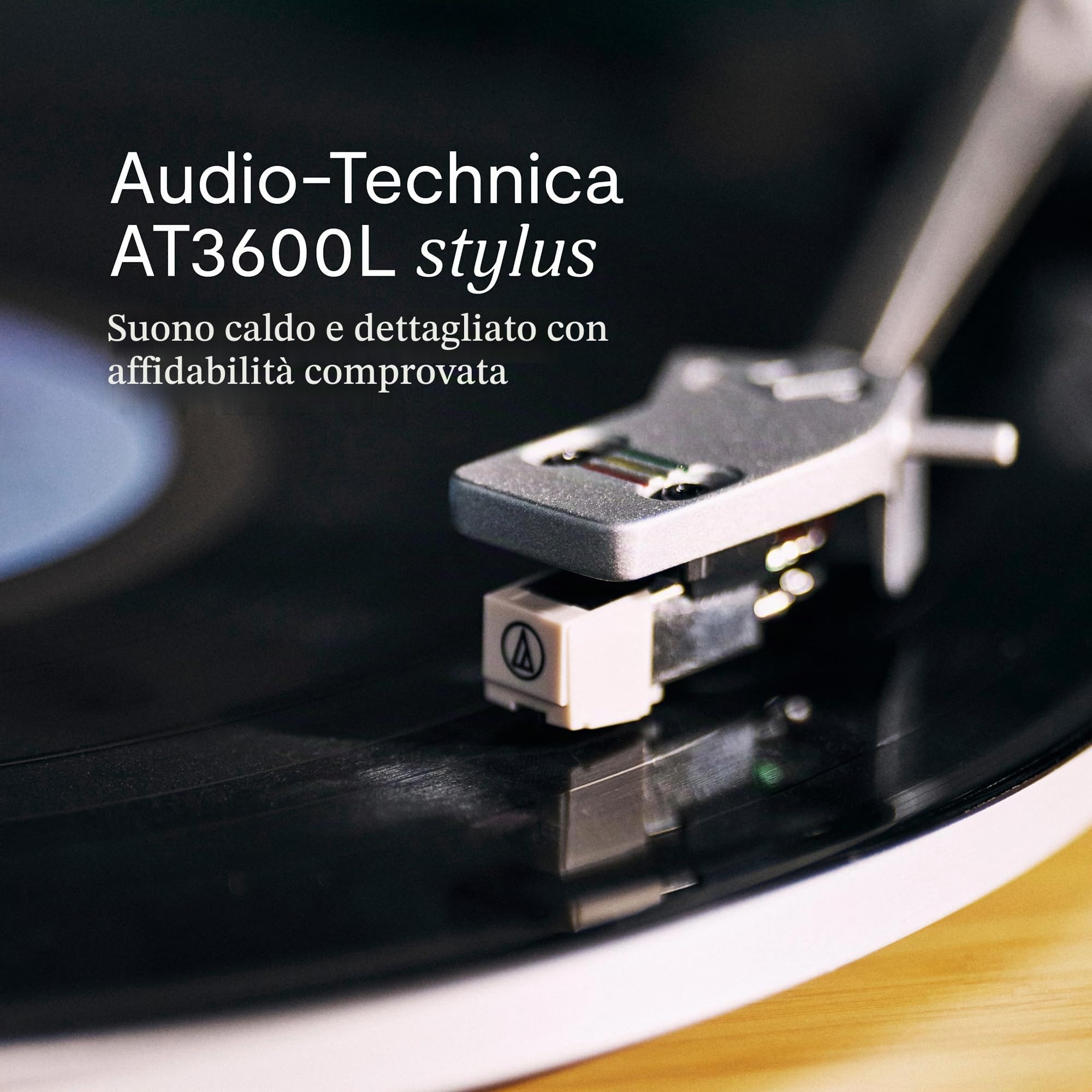 House of Marley Stir It Up Wireless 2 Giradischi con Casse 10W - Bambù | Bluetooth, Giradischi Vinili dal Design Responsabile con Testina Audio-Technica