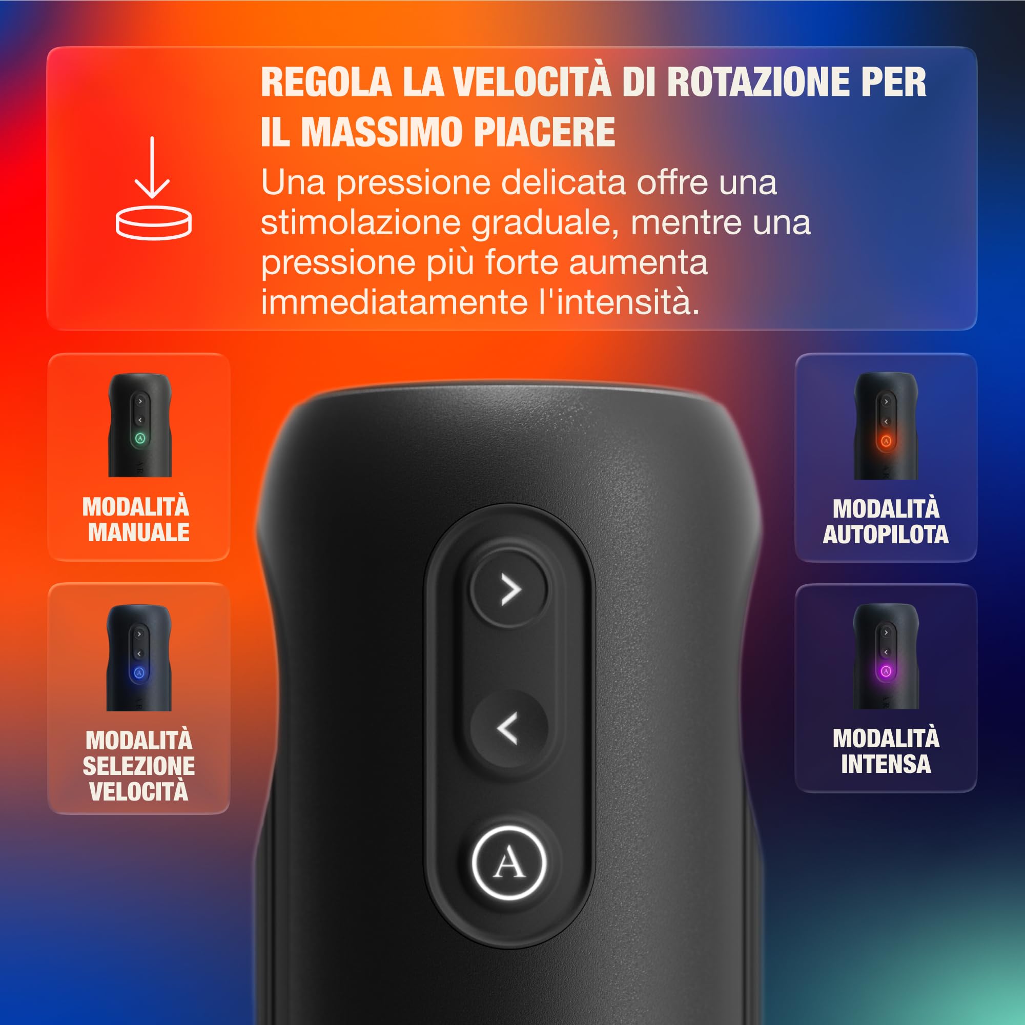 Arcwave Orbit Masturbatore Rotante per Uomo | Rotazione a 360 Gradi | Pocket Pussy Maschile | Stroker per Pene con Controllo tramite App | Sleeve Morbida in Silicone | Sex Toy Ricaricabile | Custodia