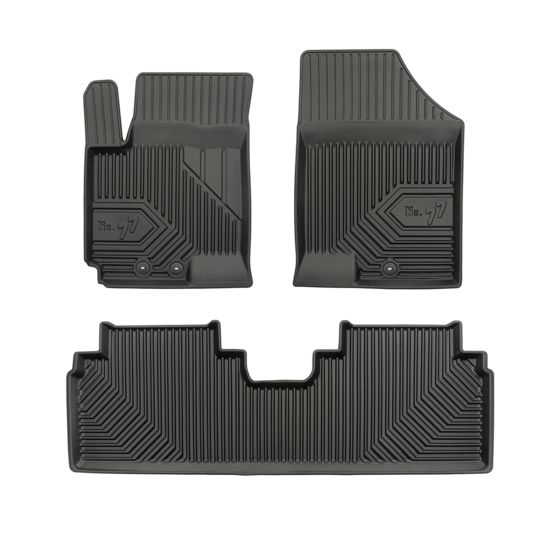 FROGUM No.77 Set di tappetini perfettamente su misura per Hyundai ix20 2010-2019, per Kia Venga 2009-2019 | Materiale TPE durevole