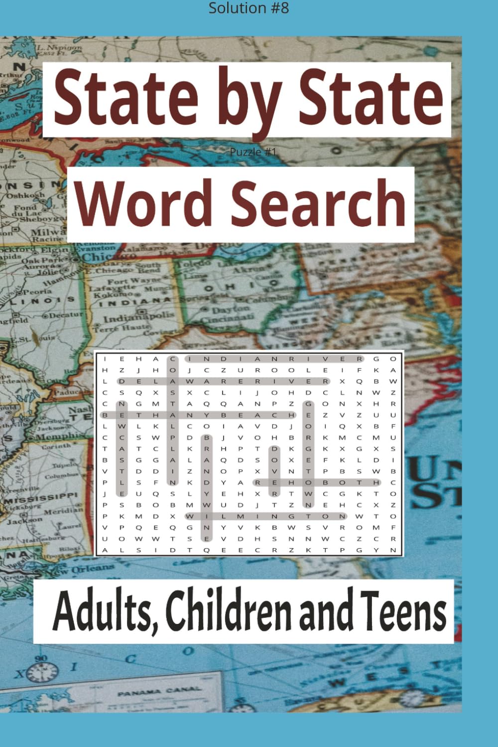 State by State Word Search all 50 States: Fun & Educational Word Search Puzzles Featuring All 50 U.S. States with Geography‑Based Word Lists