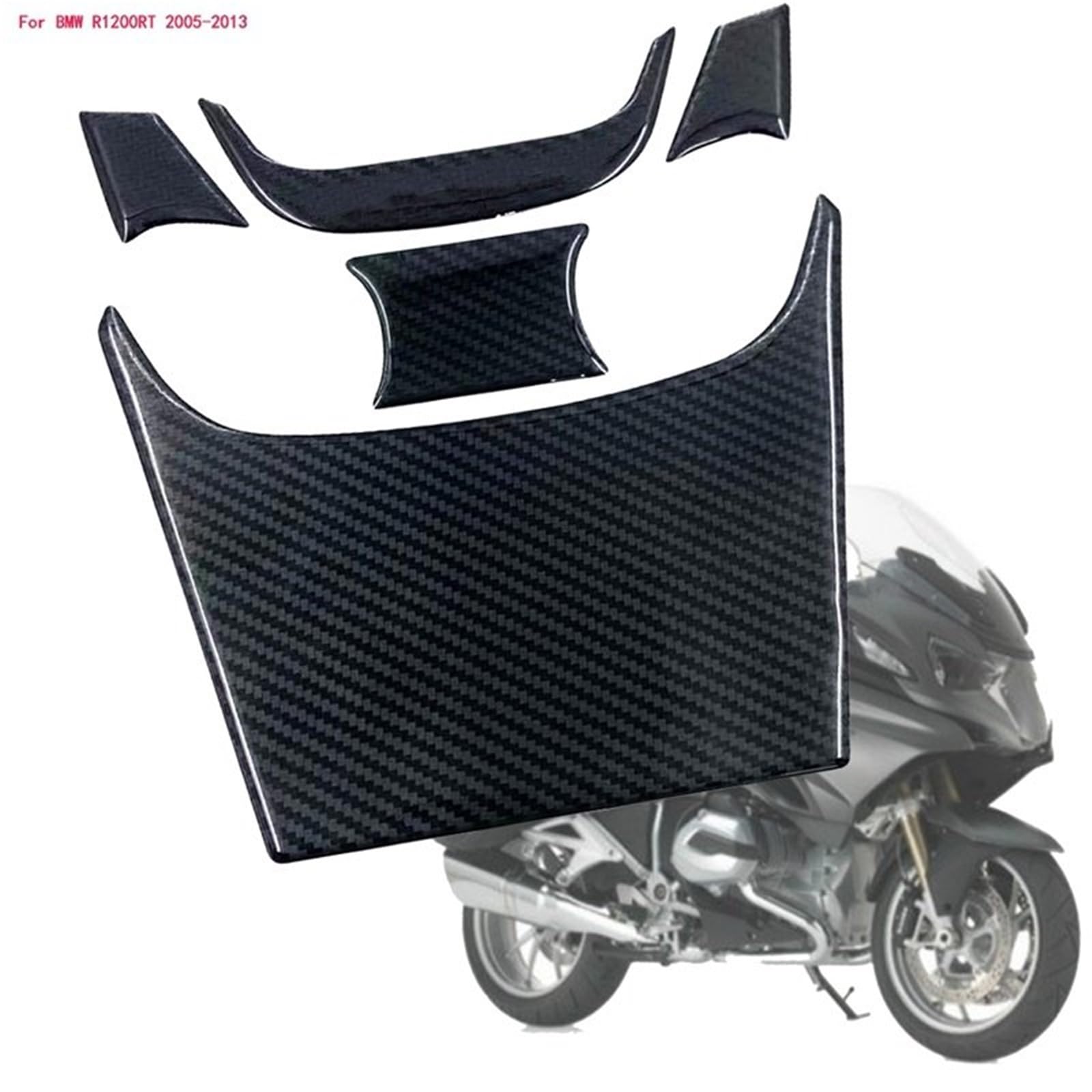 Per Bmw R1200RT 2005-2013 Protezione Per serbatoio 3D Gel 3D | Adesivo Per serbatoio carburante Para motivo in fibra di carbonio