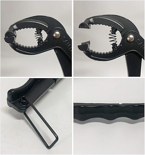 Miniatura 5 de LENITH Soporte de pinzas de aluminio para olla caliente coreana de cerámica Bibimbap Bowl, Dolsot, Ddukbaegi, olla caliente chisporroteante (Negro)