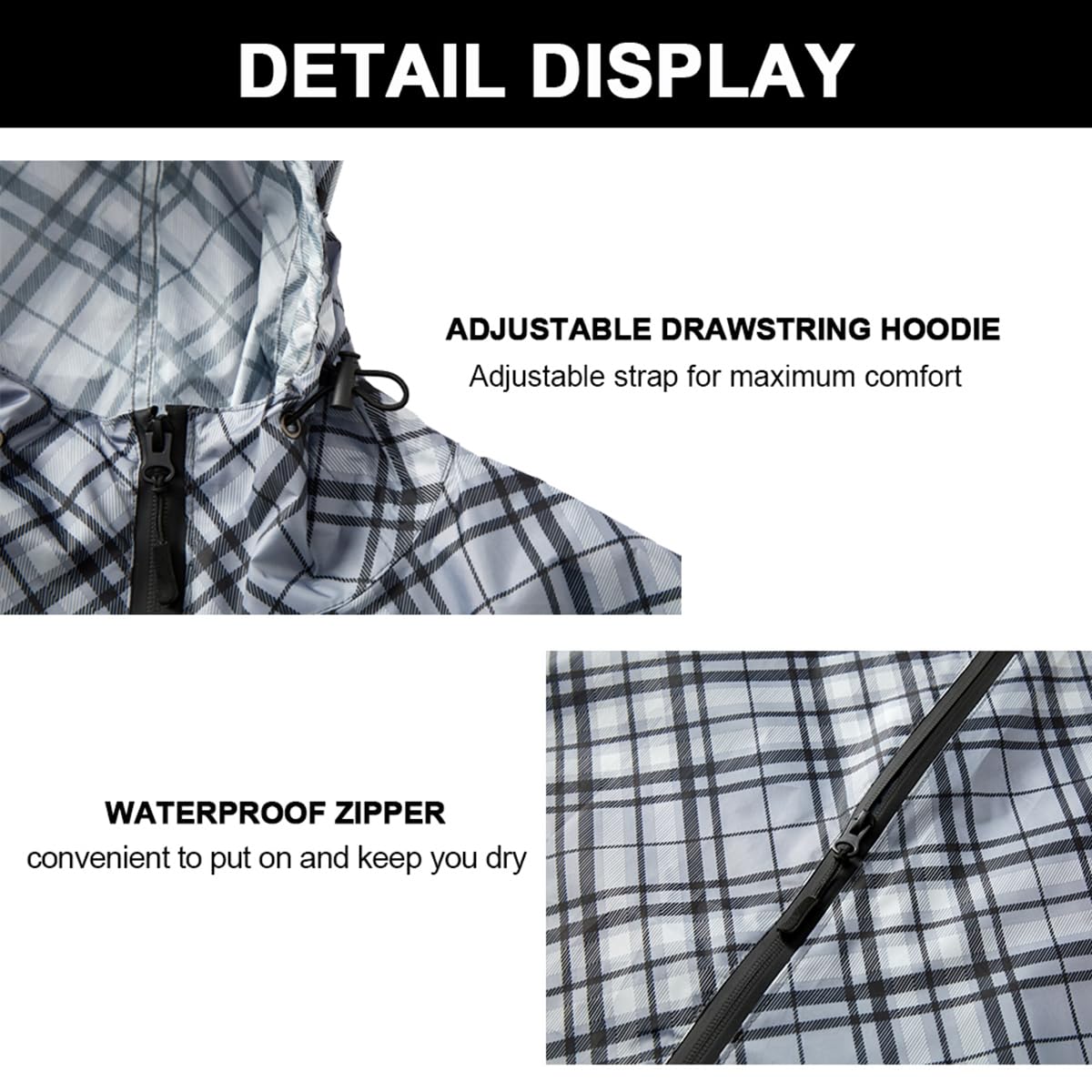 Poncho impermeable para mujer, ligero y transpirable, resistente al viento, para senderismo y ciclismo, impermeable de viaje compacto y reutilizable