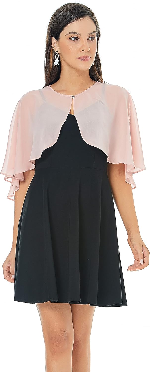 Shawl and Wraps for Evening Dress Chiffon Shawls Wedding Shrug Guest Bridesmaid Cape Scarves for Womens - Image 4