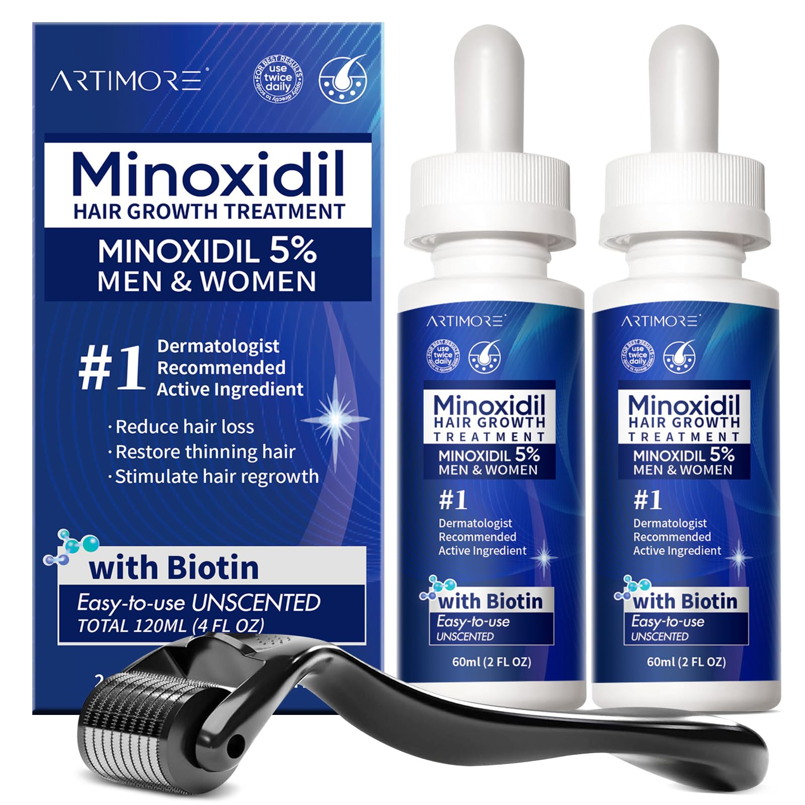 Advanced 5% Minoxidil Women and Men Hair Growth Serum