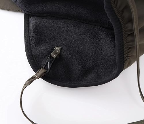 Miniatura 9 de Home Prefer Gorros de invierno impermeables para hombre, gorra de béisbol con forro polar cálido