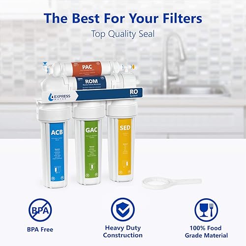 Miniatura 2 de Express Water 3,5" llave plástica de la vivienda del filtro para los filtros de agua de la membranalos sistemas del RO de la ósmosis reversa