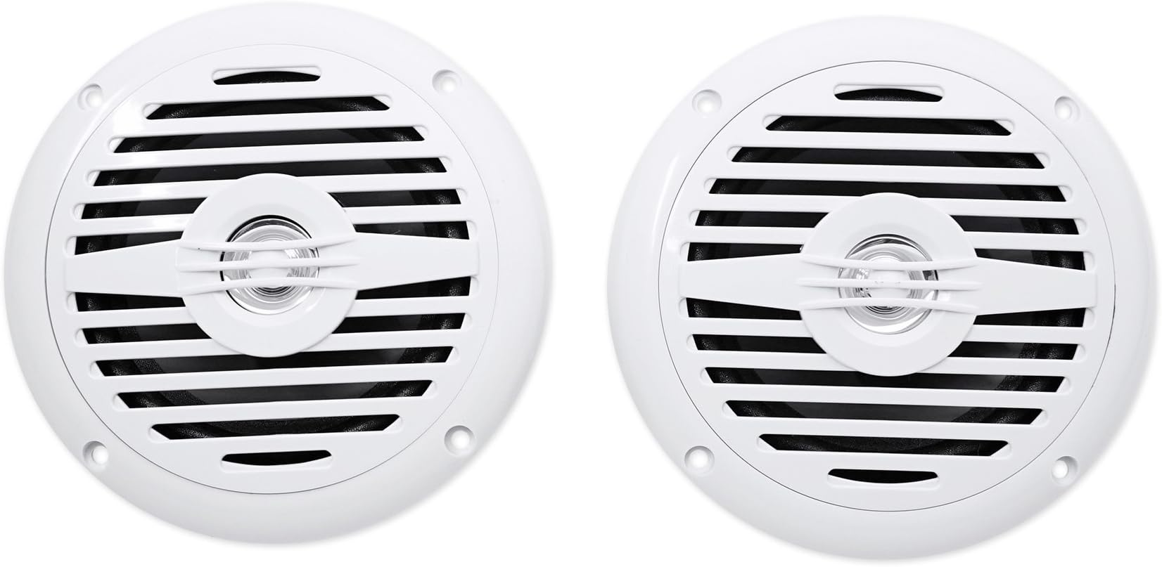 Pyle 5.25 Inch Dual Marine Speakers 2 Way Waterproof and Weather Resistant Outdoor