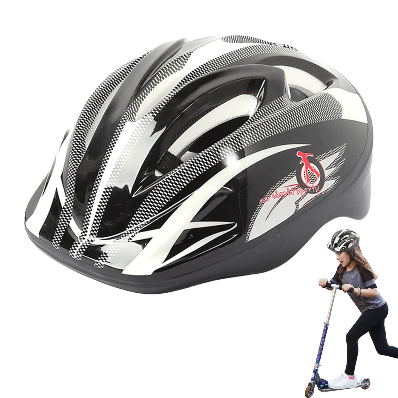 Lambo Casques de skateboard, casques de vélo réglables pour enfants - Casque de protection multi-sports pour vélo, skateboard, football, roller, scooter, équilibre