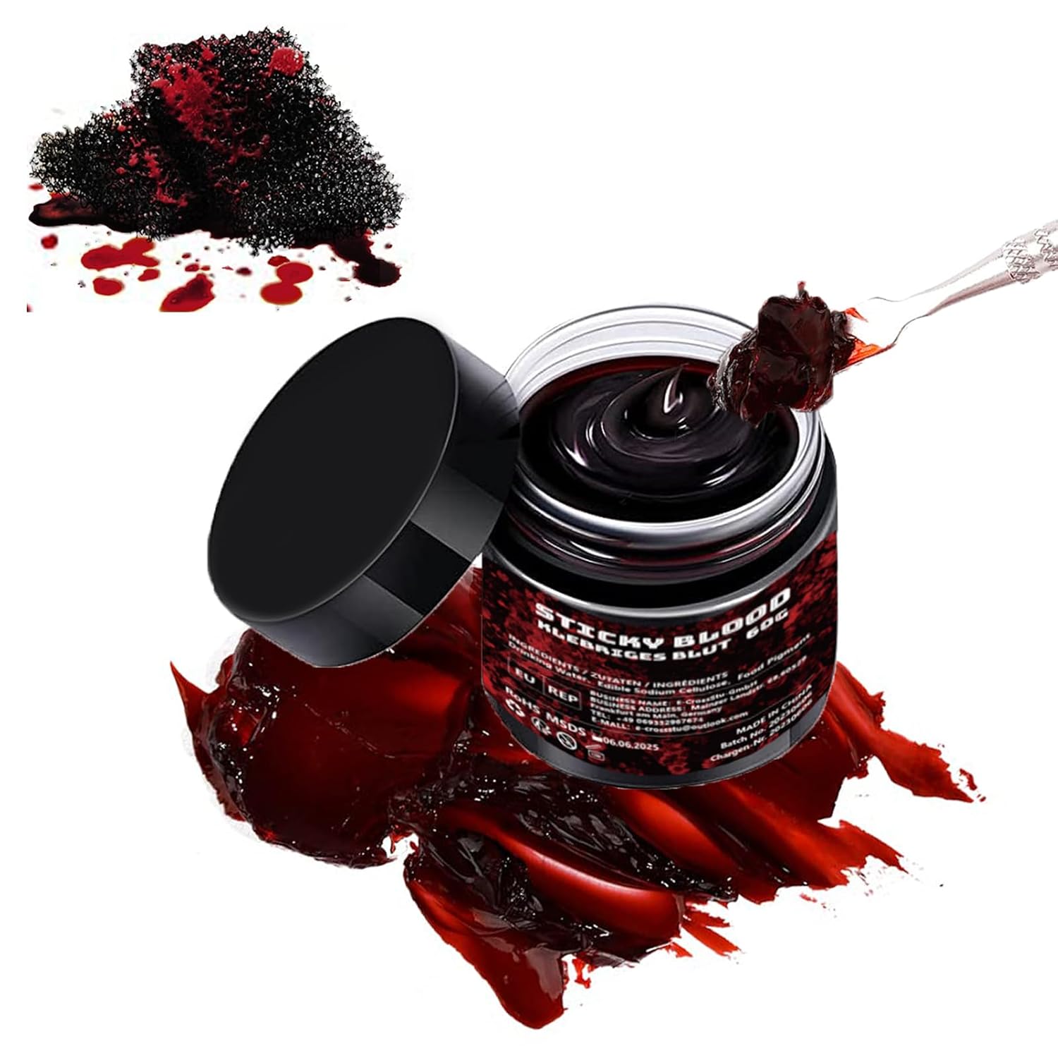 Amazon.com: Halloween Coagulated Blood, 60g/2.12 oz Fake Blood Gel with ...