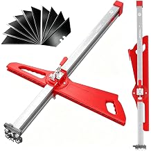 Foldable Drywall Cutter, 1/4"-5/8", 10 Blades & 19 Wheels