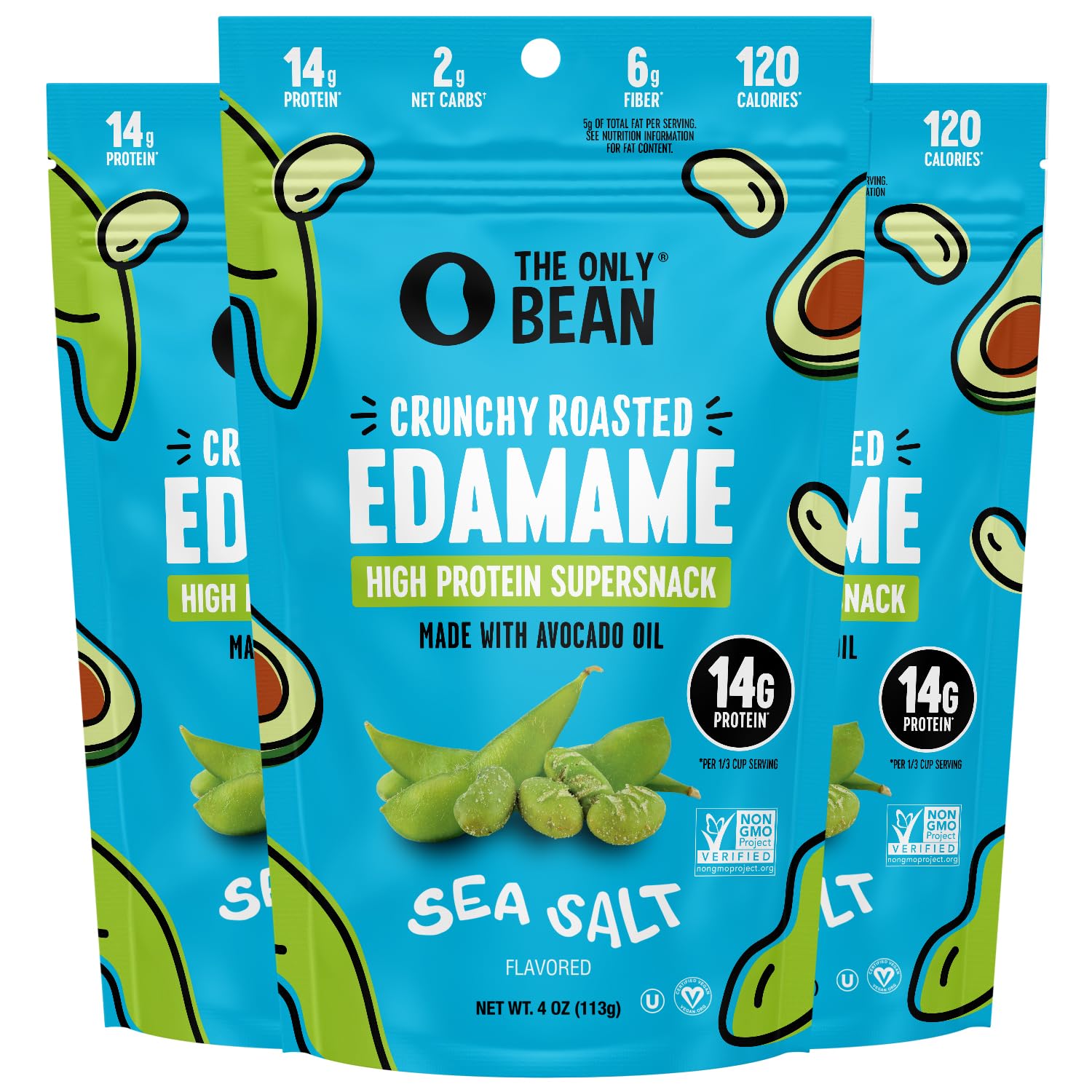 The Only Bean Crunchy Roasted Edamame Sea Salt