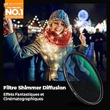 K&F CONCEPT 55mm Shimmer Diffusion 1 Filter Glimmer Dreamy Cinematic Effect - 2