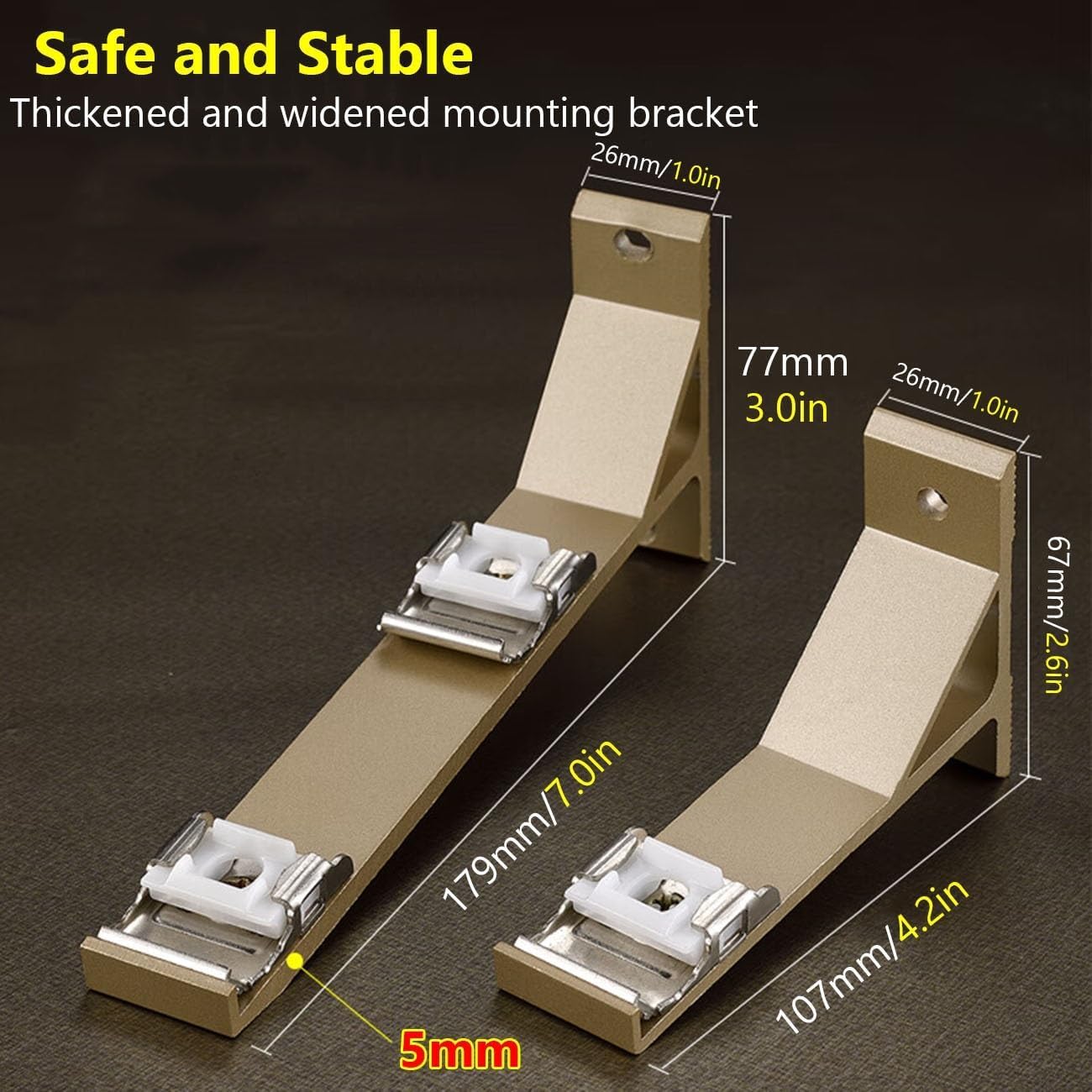 Aluminiowy system szyn do zasłon podwójnych i przegród pokojowych, montowany z boku do okien, szaf i zasłon prysznicowych, 230 cm - czarne wykończenie