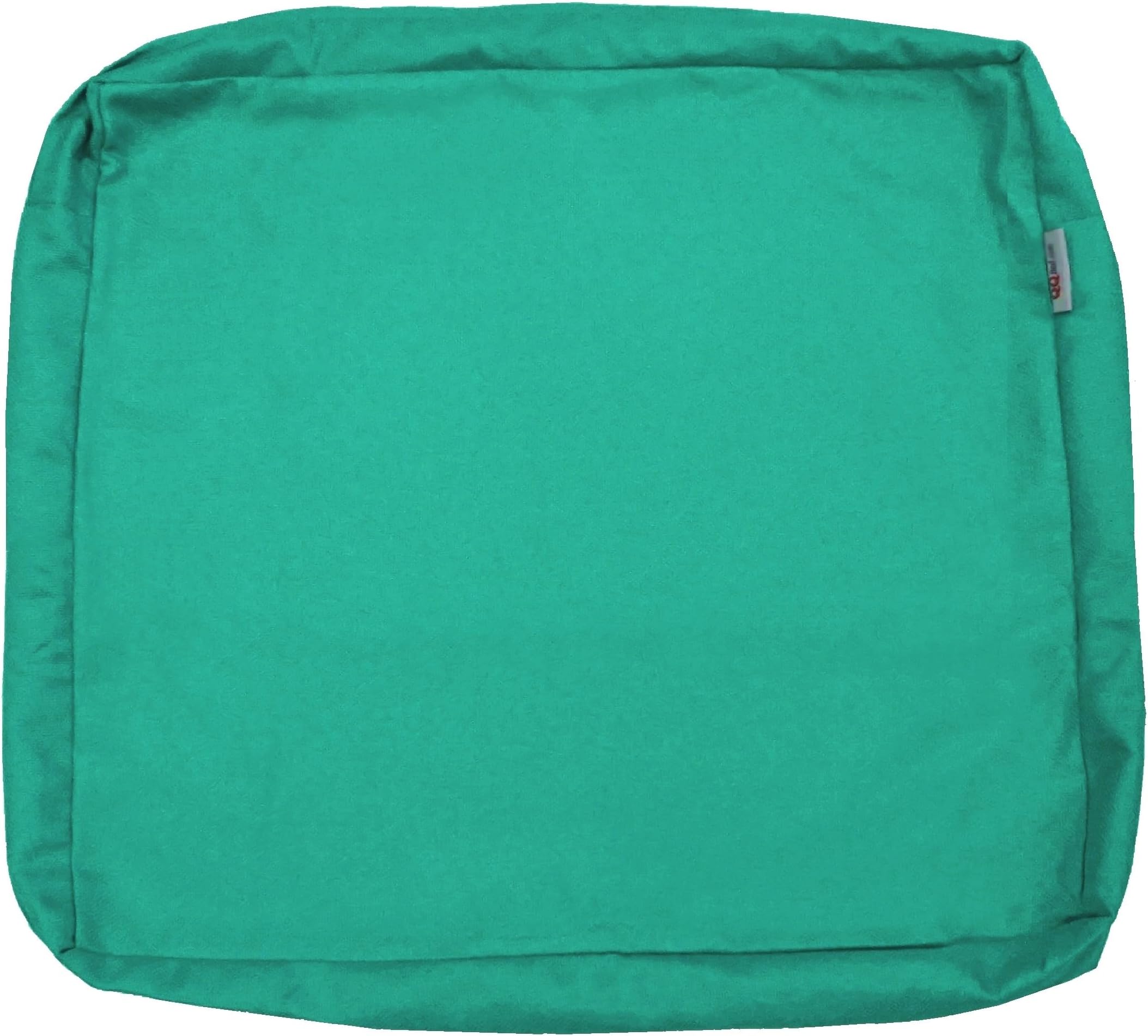 2 Pack Outdoor Patio Chair Pillow Seat Washable Cushion Covers 24"X22"X4" Size - Replacement Covers Only (24"X22"X4" 2 Pack, Peacock Blue)