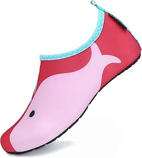 Sommer Kinder Badeschuhe Aquaschuhe Slip on Schwimmschuhe Leicht Wasserschuhe rutschfeste Strandschuhe für Jungen Mädchen Gr.20-37