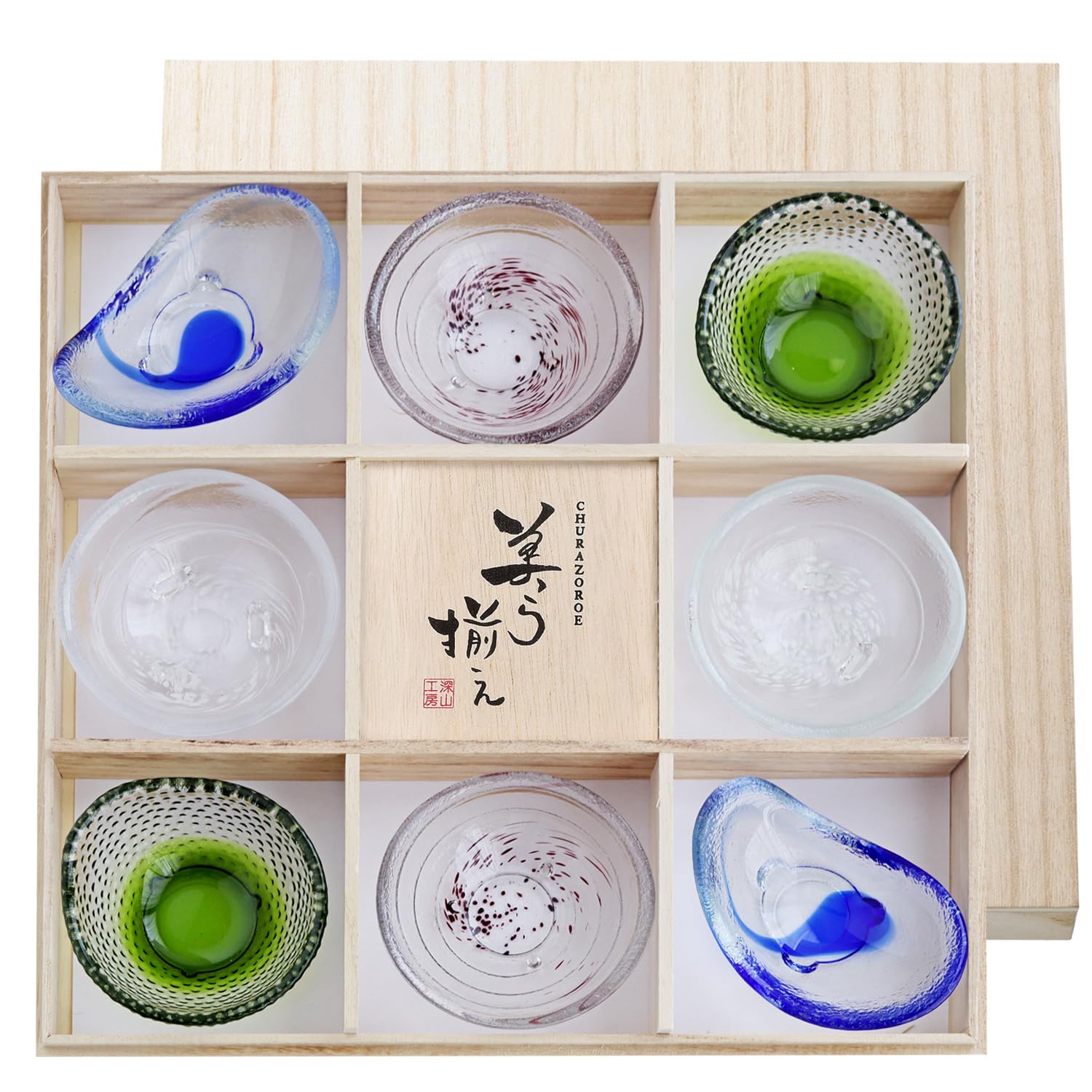 Amazon | [Dolce duo] 醤油皿 豆皿 小鉢 ガラス小鉢 小皿 手造り